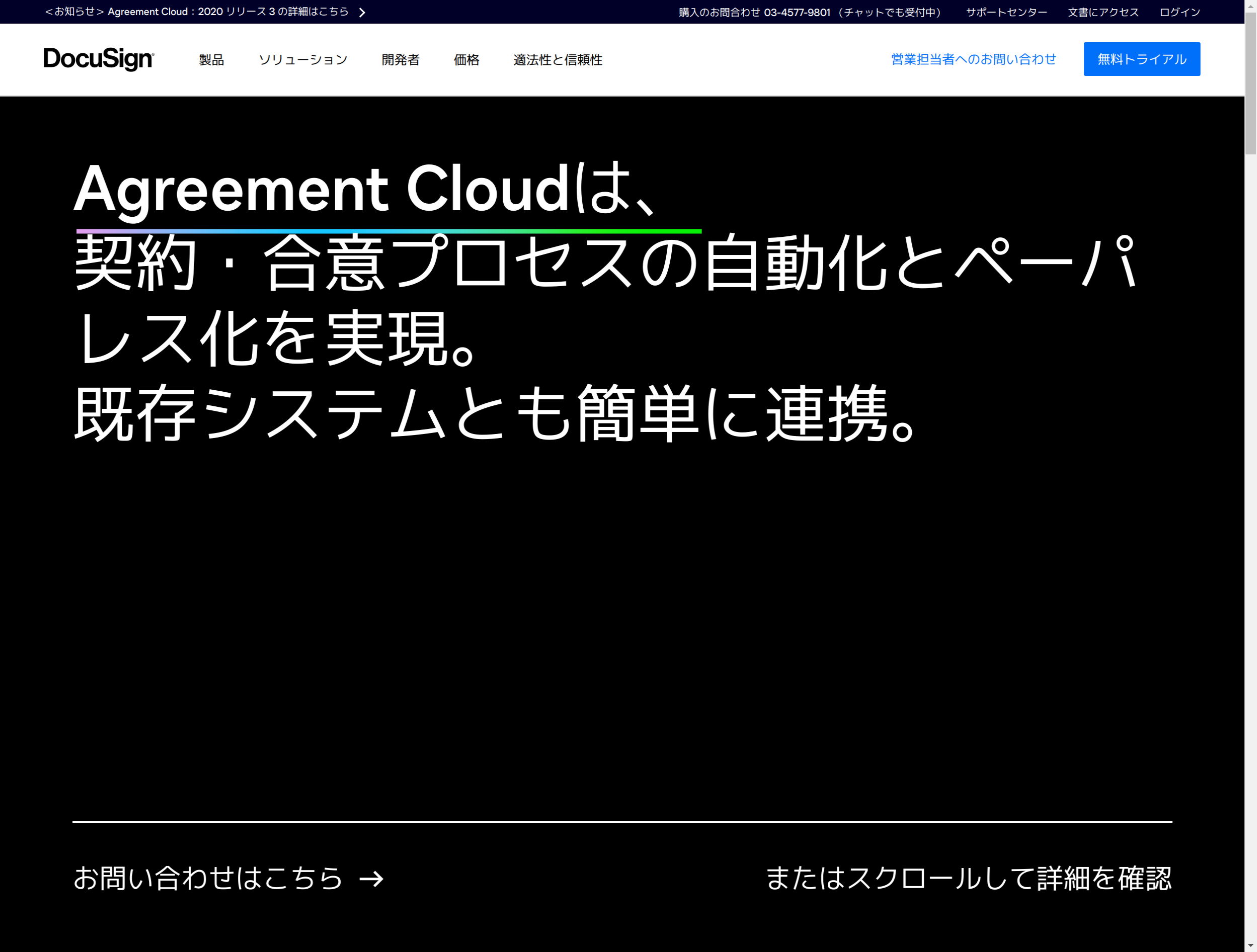 DocuSign公式サイトスクリーンショット